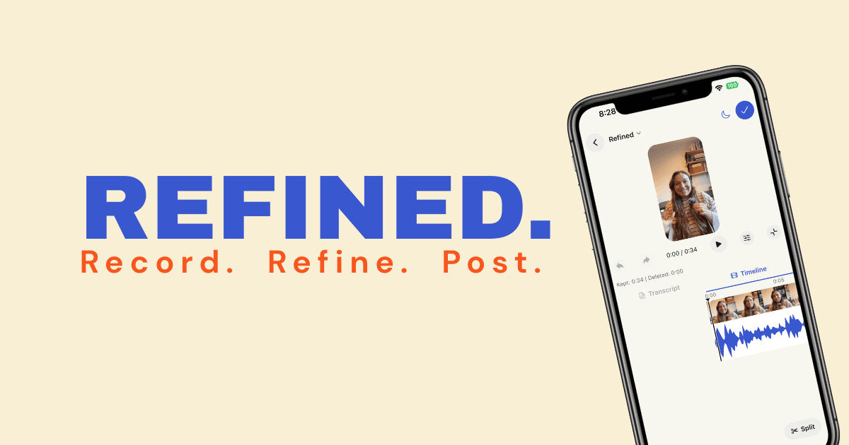 Why We Built Refined for Creators Who Talk to Camera